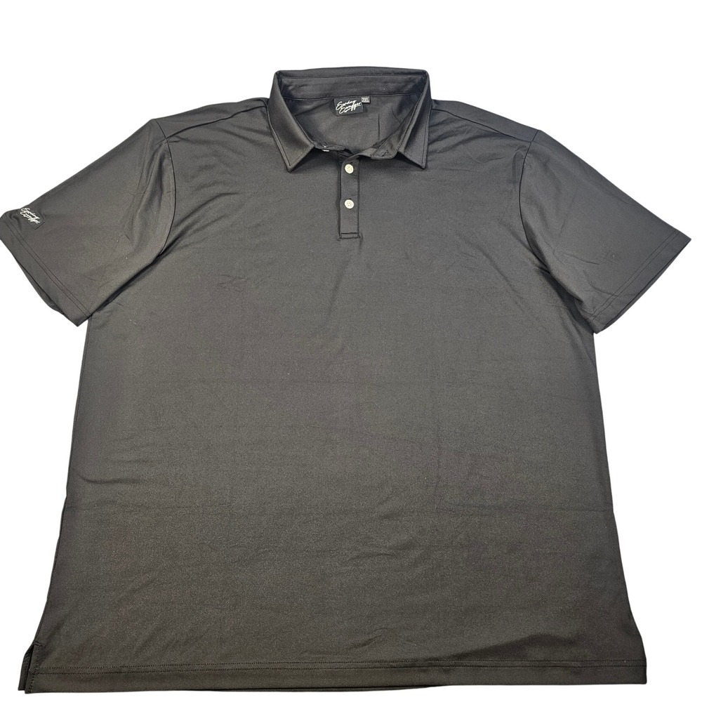 Sunday Swagger Onyx Black Performance Golf Polo Shirt Mens 2XL Short Sleeve
